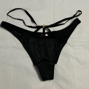Victoria's Secret Black Satin Panties